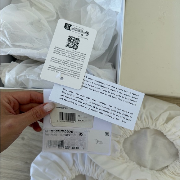 Maison Margiela feather sandals in blue size 35 - Picture 8 of 8